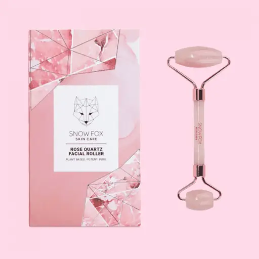 Snow Fox Rose Quartz Facial Roller